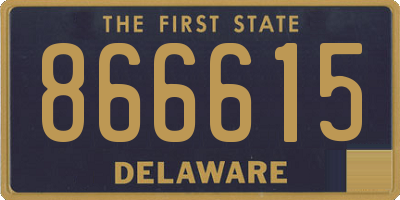 DE license plate 866615