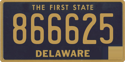 DE license plate 866625