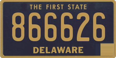 DE license plate 866626