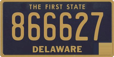 DE license plate 866627