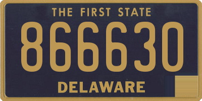 DE license plate 866630