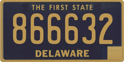 DE license plate 866632