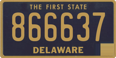 DE license plate 866637