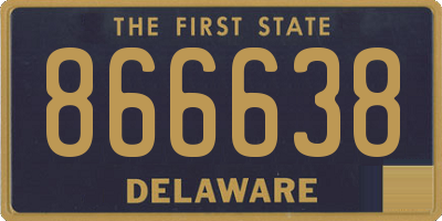 DE license plate 866638
