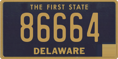 DE license plate 86664