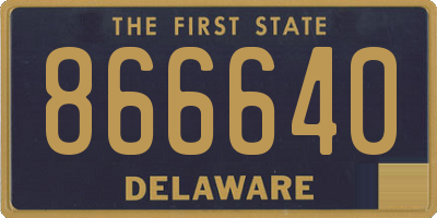 DE license plate 866640
