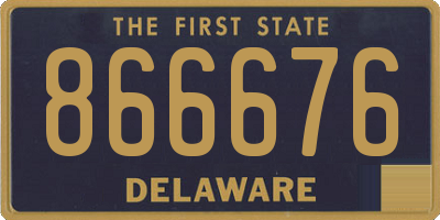 DE license plate 866676