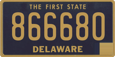 DE license plate 866680
