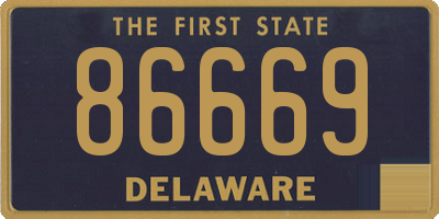 DE license plate 86669