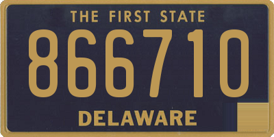DE license plate 866710