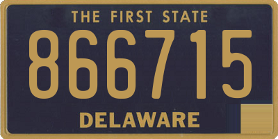 DE license plate 866715