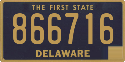 DE license plate 866716
