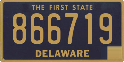 DE license plate 866719