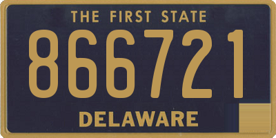 DE license plate 866721