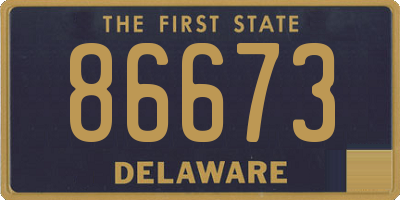 DE license plate 86673