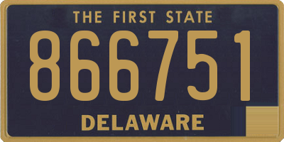 DE license plate 866751