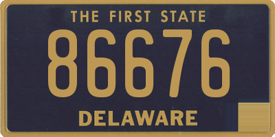 DE license plate 86676