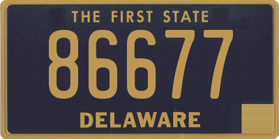 DE license plate 86677