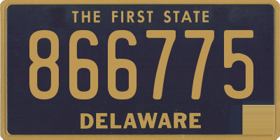 DE license plate 866775