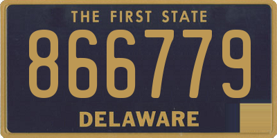 DE license plate 866779