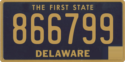 DE license plate 866799