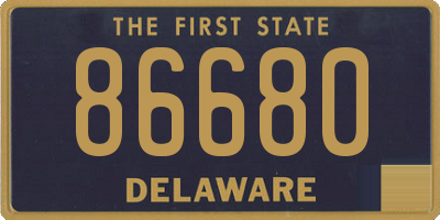 DE license plate 86680
