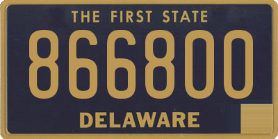 DE license plate 866800