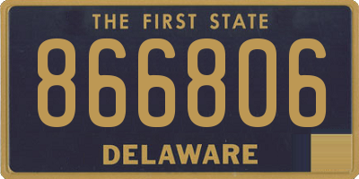 DE license plate 866806