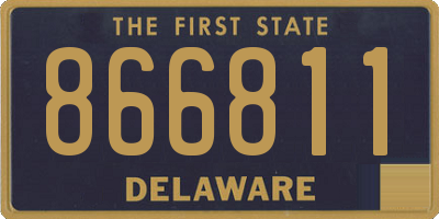 DE license plate 866811