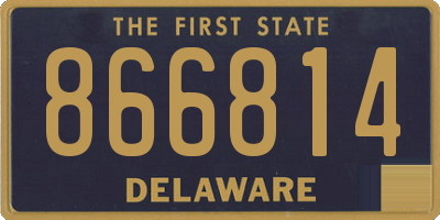 DE license plate 866814