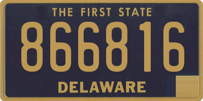 DE license plate 866816