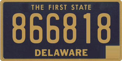 DE license plate 866818