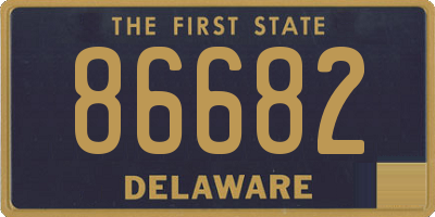 DE license plate 86682