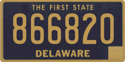 DE license plate 866820