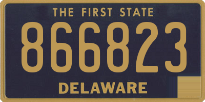 DE license plate 866823