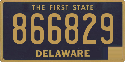 DE license plate 866829