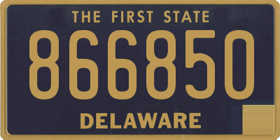 DE license plate 866850