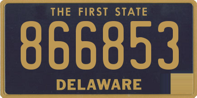 DE license plate 866853