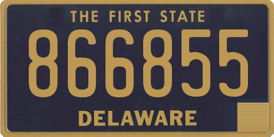 DE license plate 866855