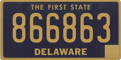 DE license plate 866863