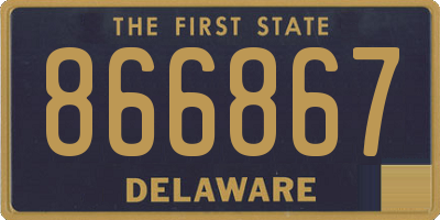 DE license plate 866867