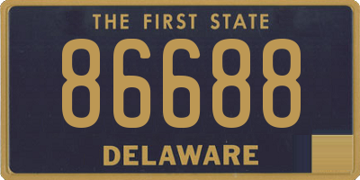 DE license plate 86688