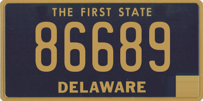DE license plate 86689