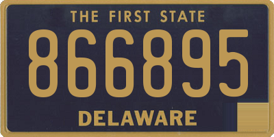 DE license plate 866895