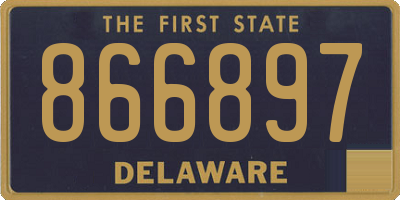 DE license plate 866897