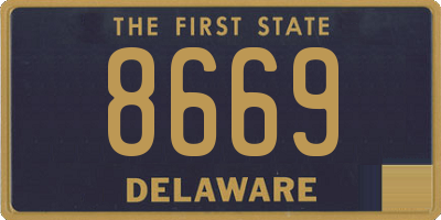 DE license plate 8669