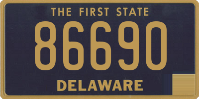 DE license plate 86690