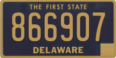 DE license plate 866907