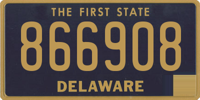 DE license plate 866908