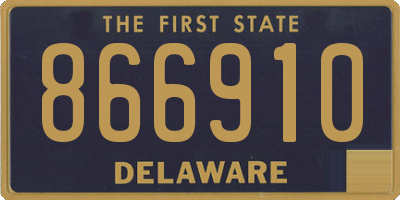 DE license plate 866910